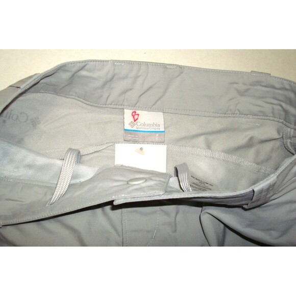 Womens 8 New NWT Columbia PFG Buoy Shorts Pockets Silver Cool Gray UPF Logo - Picture 8 of 10